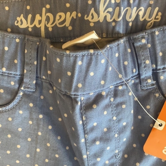Gymboree Girls Blue Polka Dot Print Kimmis Pants - Size 10 NWT Super Skinny - Picture 7 of 7